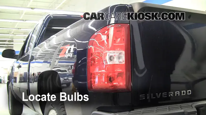 2008 Chevrolet Silverado 1500 LT 5.3L V8 Extended Cab Pickup (4 Door) Luces Luz trasera (reemplazar foco)